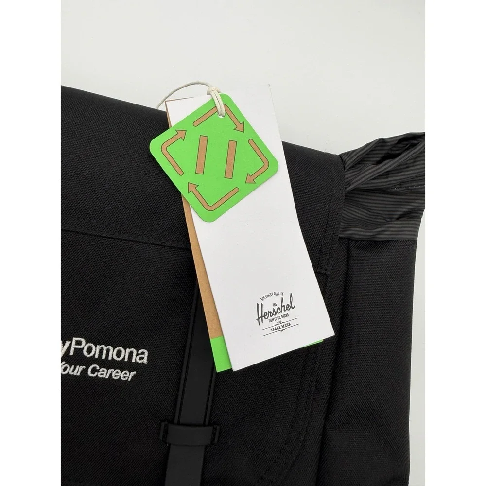 Herschel Supply Co. Retreat Cal Poly Pomona Backpack Black NWT Laptop Sleeve